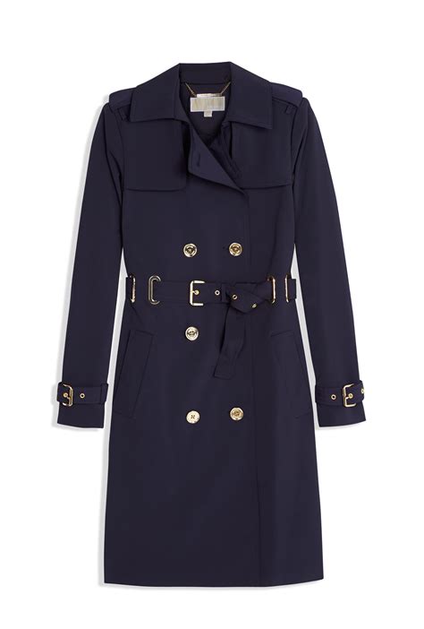 michael kors trench coat men blue|michael kors men's wool coat.